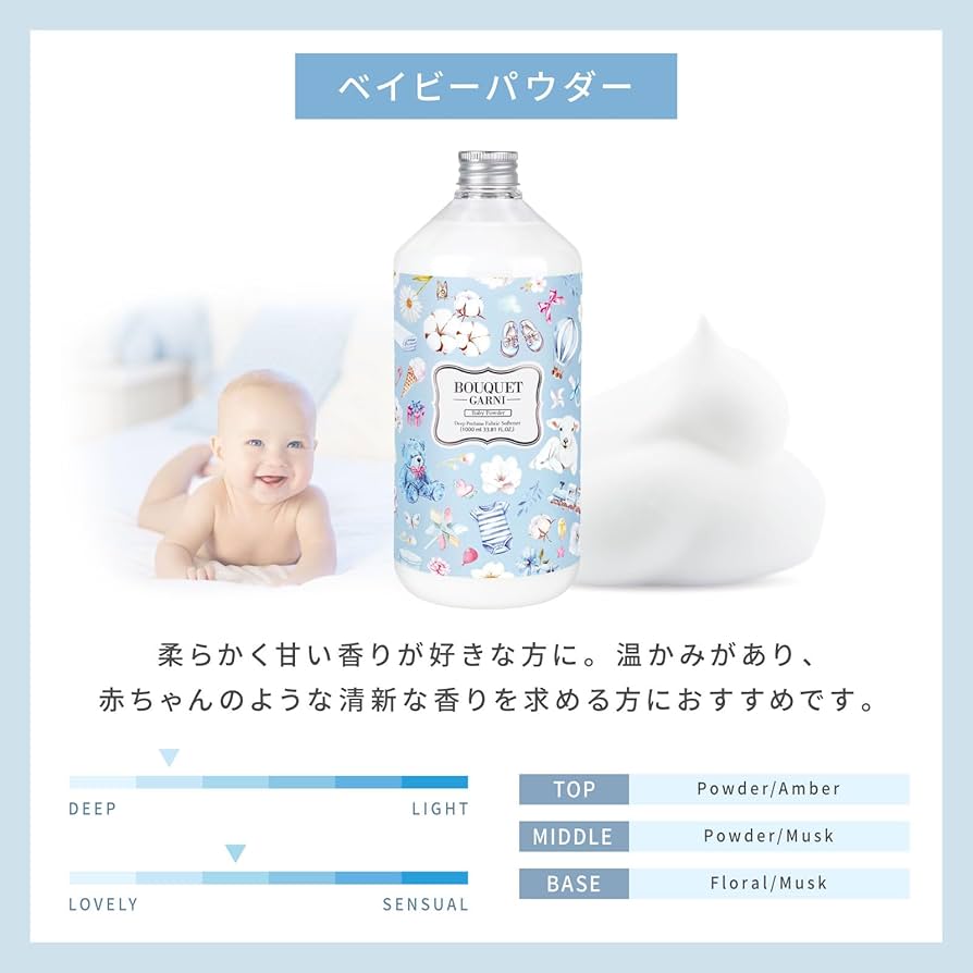 4kg ×4箱ブーケガルニ 衣類用ベビーパウダーの香り 粉洗剤 Amazon.co.jp: 【 ドンキ限定 】 ブーケガルニ ディープ